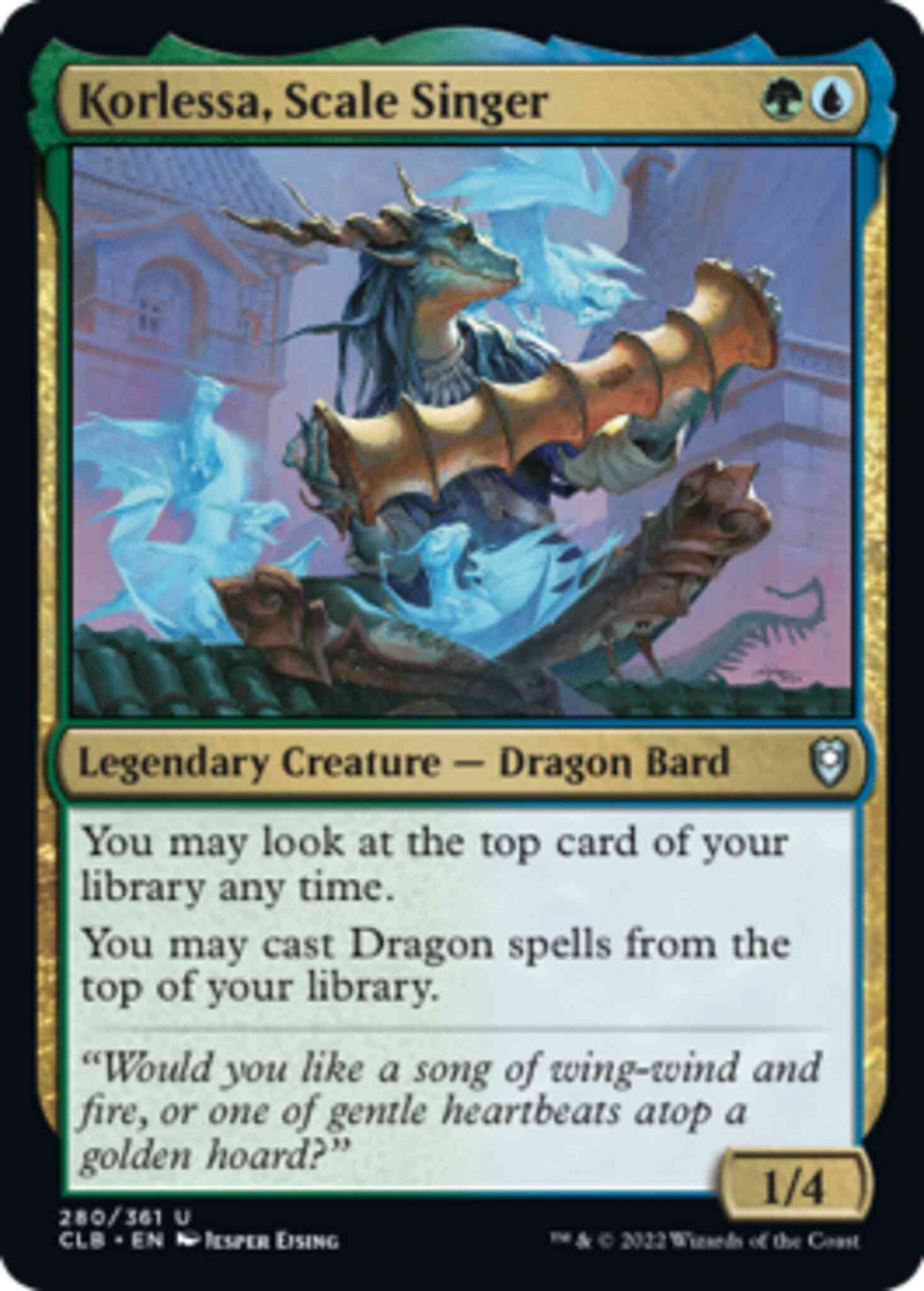 Korlessa, Scale Singer [280] [Commander Legends: Battle for Baldur's Gate] [Non-Foil]
