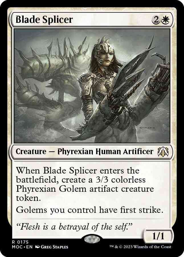 Blade Splicer [175] [March of the Machine: Commander] [Non-Foil]