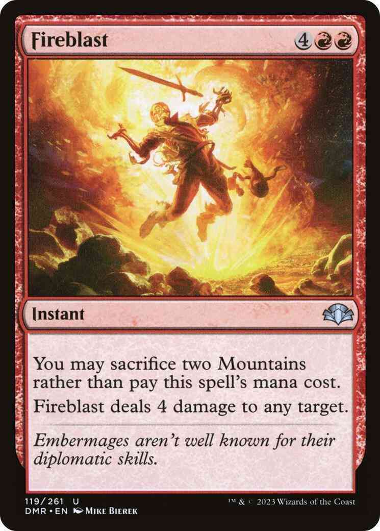 Fireblast [119] [Dominaria Remastered] [Non-Foil]