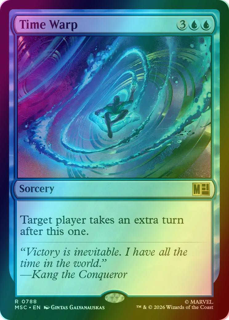 Time Warp [788] [Jumpstart] [Marvel Super Heroes: Commander] [Foil]