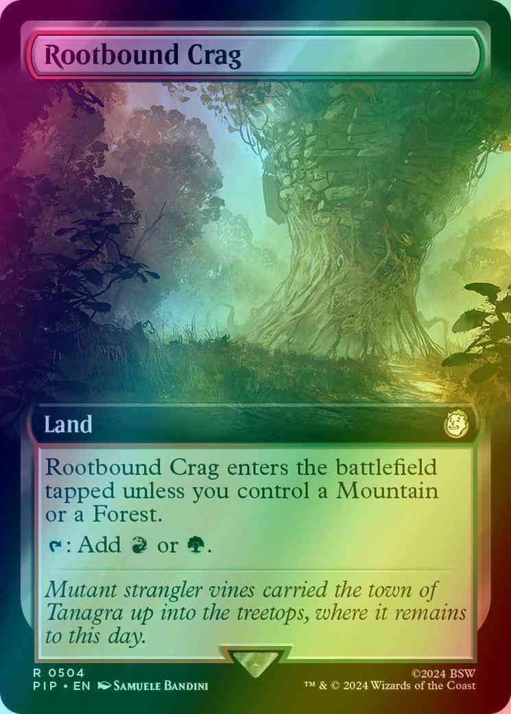 Rootbound Crag [504] [Extended Art] [Fallout] [Foil]