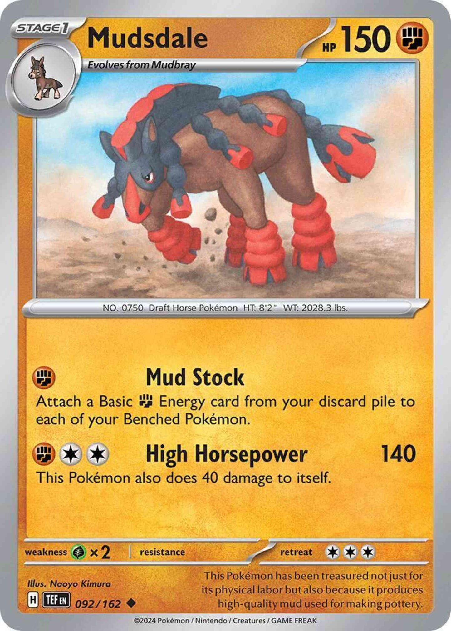 Mudsdale - 092/162 - Uncommon [sv05-092] [Non-Holo]