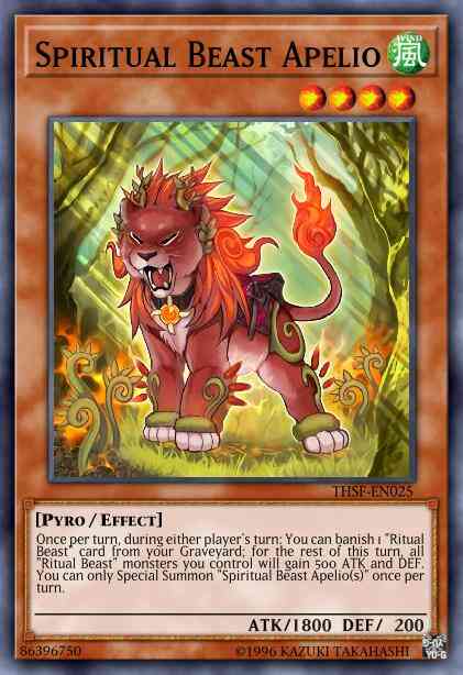 Spiritual Beast Apelio - THSF-EN025 - Super Rare - Unlimited