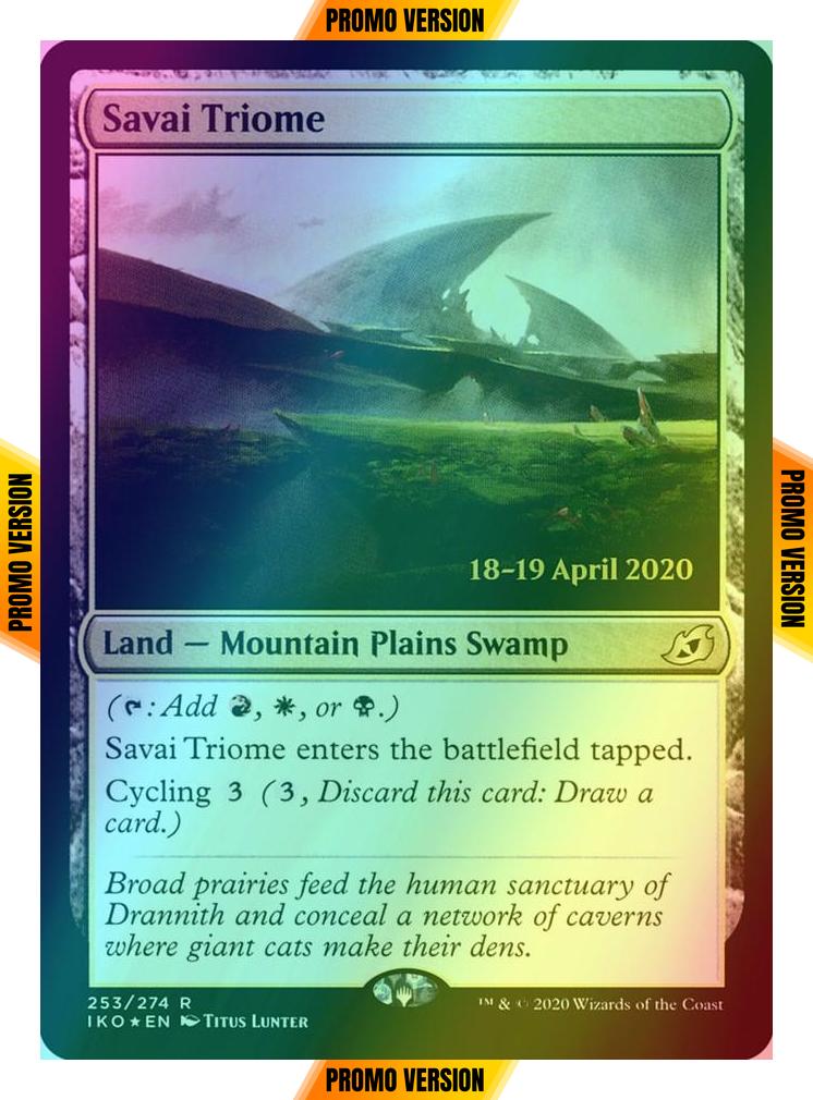 Savai Triome [Prerelease] [253s] [Ikoria: Lair of Behemoths Promos] [Foil]