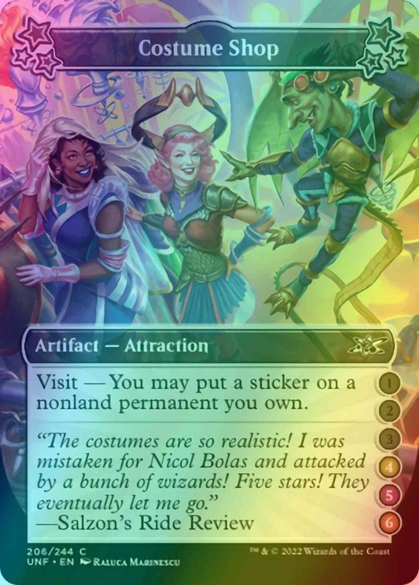 Costume Shop (4/5/6) [206f] [Borderless] [Unfinity] [Foil]