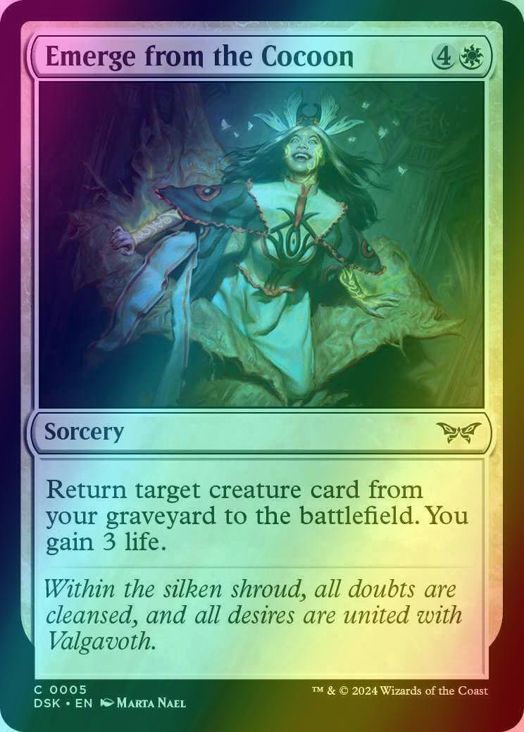 Emerge from the Cocoon [5] [Duskmourn: House of Horror] [Foil]