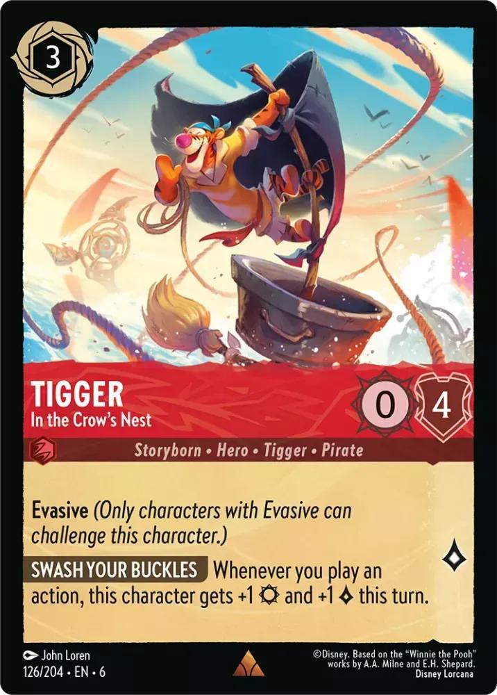 Tigger - In the Crow's Nest - 126/204 [Azurite Sea] [Non-Foil]