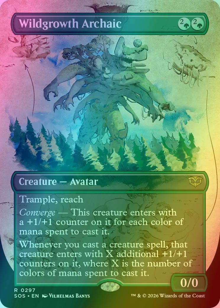 Wildgrowth Archaic [297] [Borderless] [Field Notes] [Secrets of Strixhaven] [Foil]