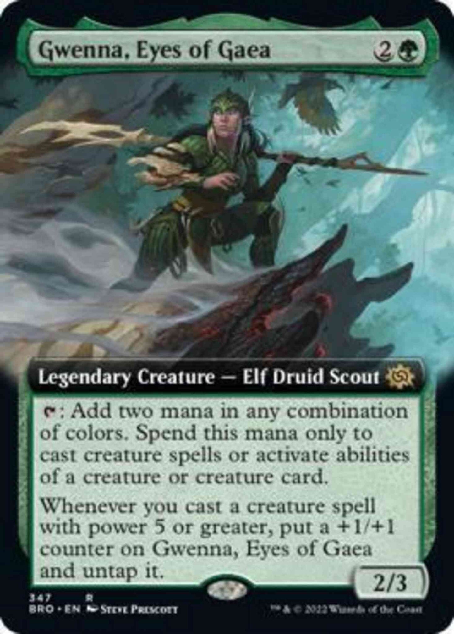 Gwenna, Eyes of Gaea [347] [Extended Art] [The Brothers' War] [Non-Foil]