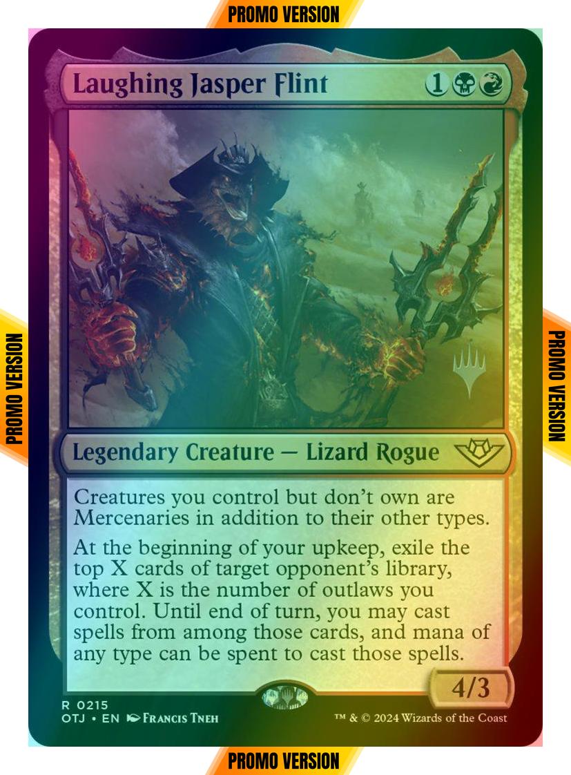 Laughing Jasper Flint [215p] [Promo Pack] [Outlaws of Thunder Junction: Promos] [Foil]