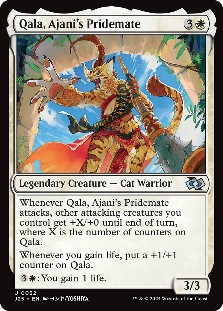 Qala, Ajani's Pridemate [32] [Anime] [Foundations: Jumpstart] [Non-Foil]