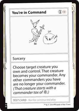 You're in Command - No Symbol [15] [Mystery Booster Playtest Cards 2021] [Non-Foil]