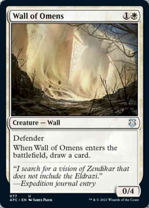 Wall of Omens [77] [Adventures in the Forgotten Realms Commander] [Non-Foil]