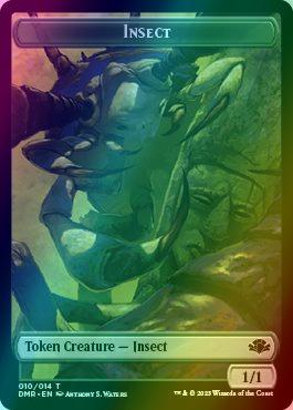 Elemental Token (06) // Insect Token (10) [Dominaria Remastered: Tokens] [Foil]