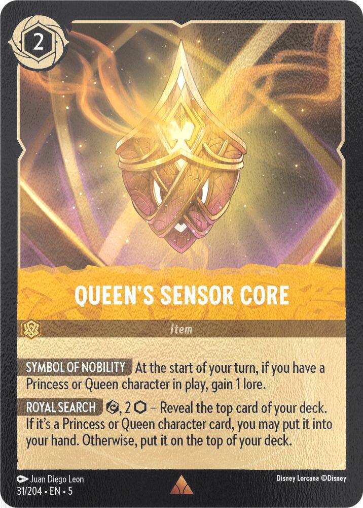 Queen's Sensor Core - 31/204 [Shimmering Skies] [Cold Foil]