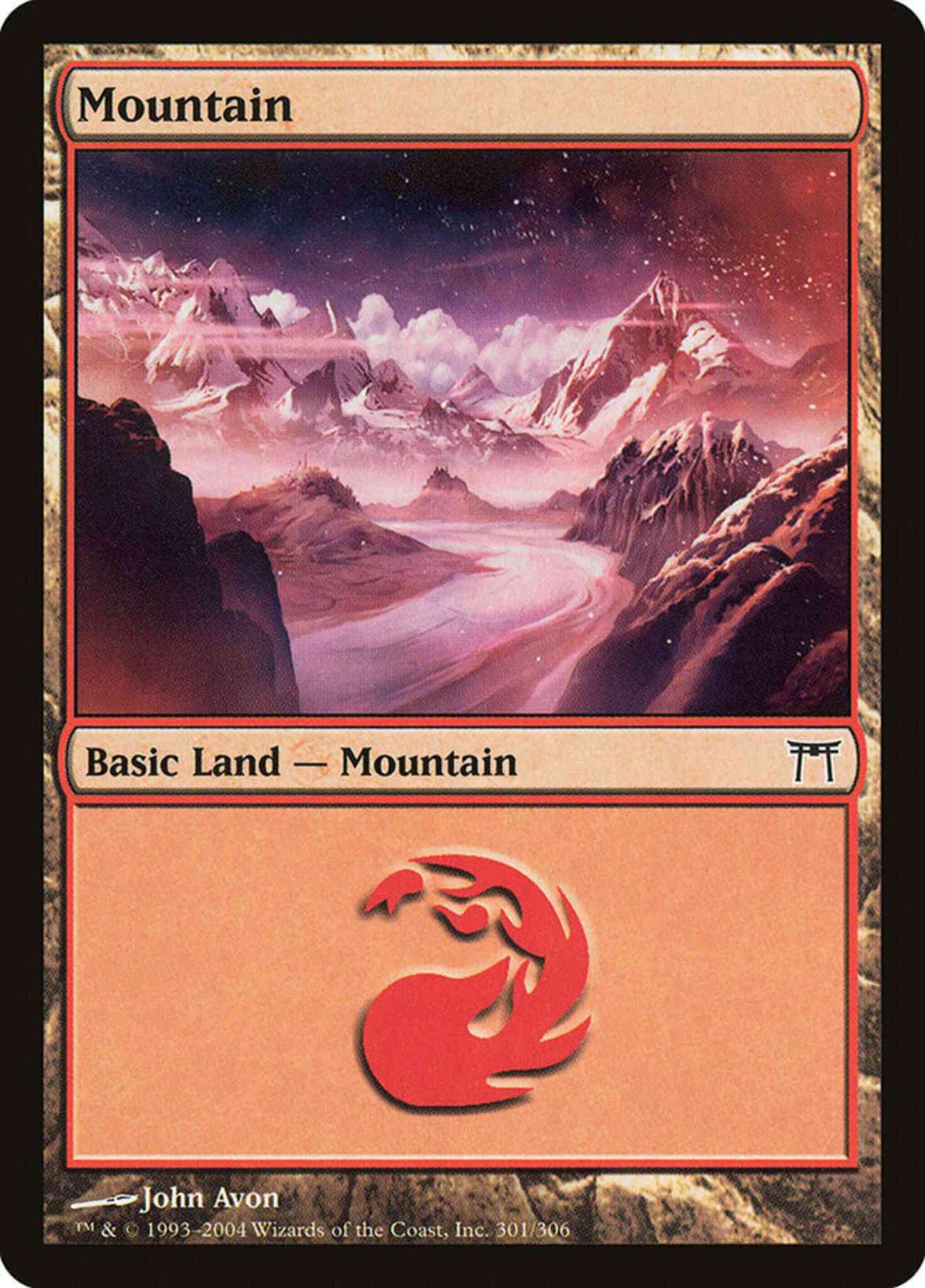 Mountain [301] [Champions of Kamigawa] [Non-Foil]