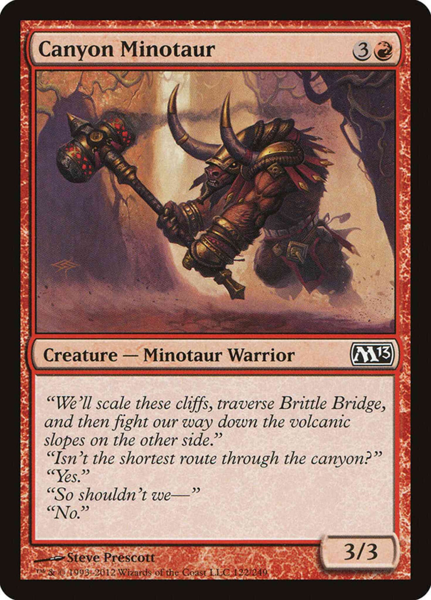 Canyon Minotaur [122] [Magic 2013] [Non-Foil]