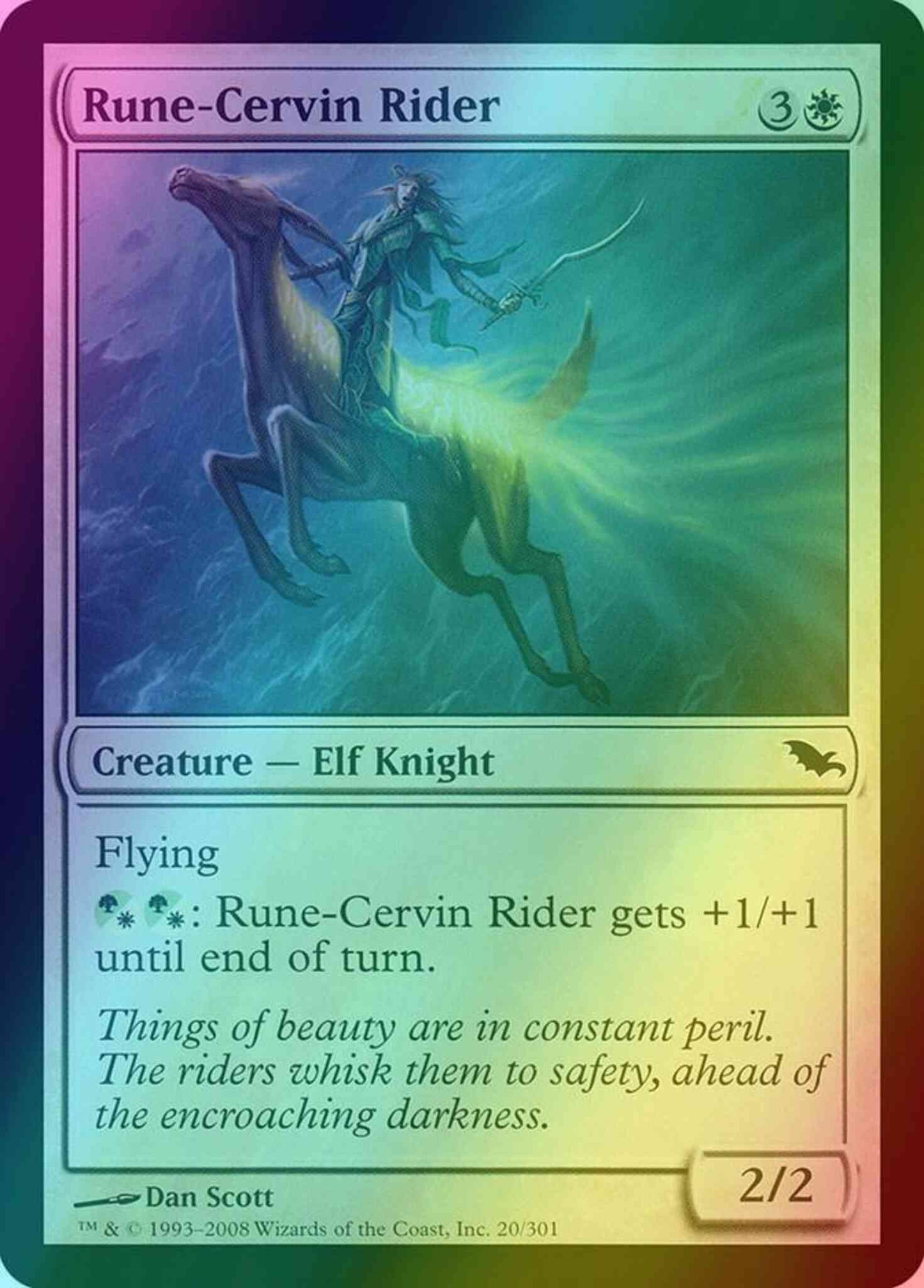 Rune-Cervin Rider [20] [Shadowmoor] [Foil]