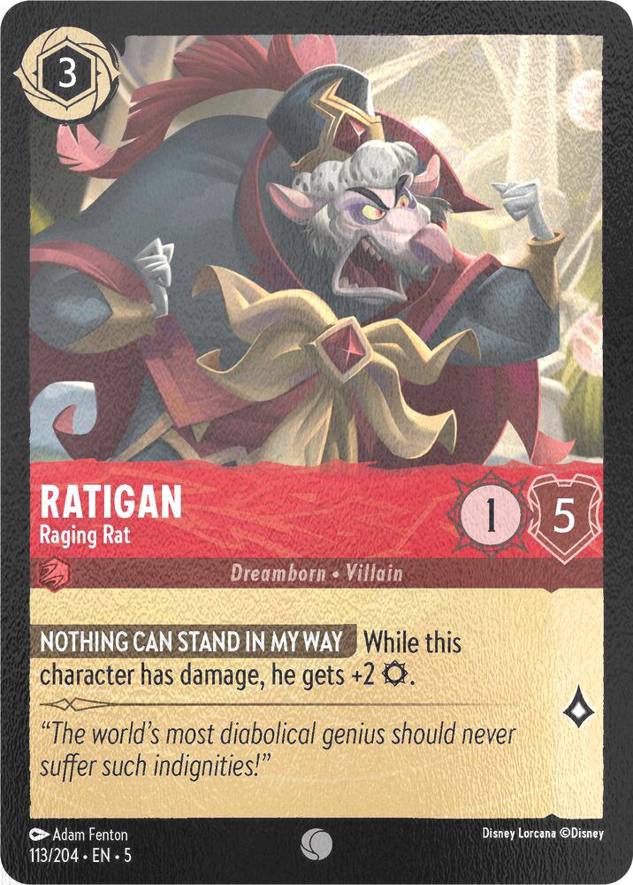 Ratigan - Raging Rat - 113/204 [Shimmering Skies] [Cold Foil]