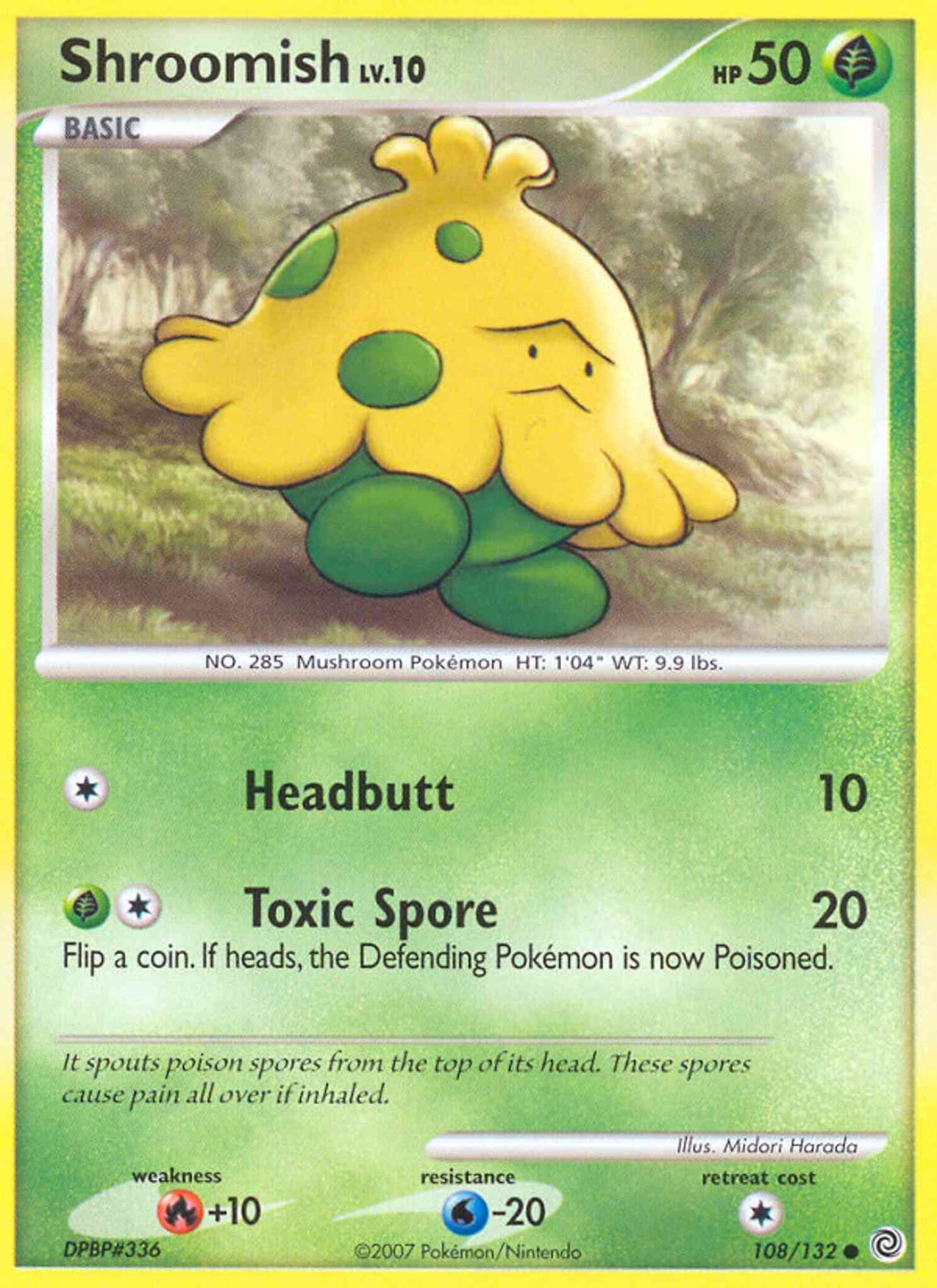 Shroomish - 108/132 - Common [dp3-108] [Non-Holo]