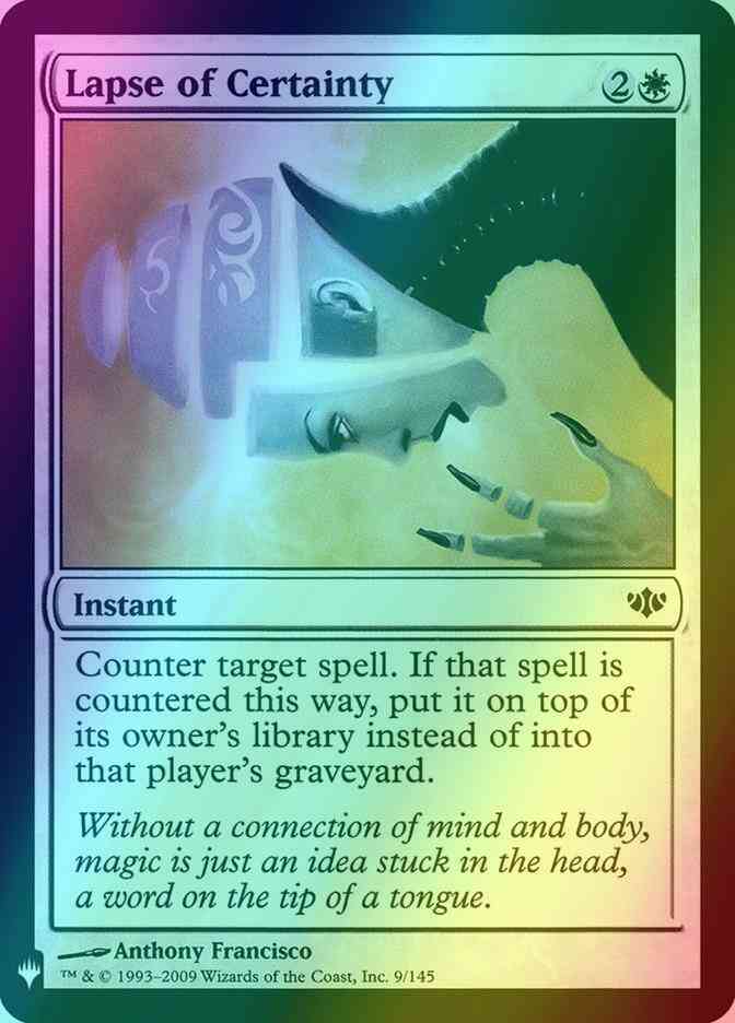 Lapse of Certainty [CON-9] [The List] [Foil]