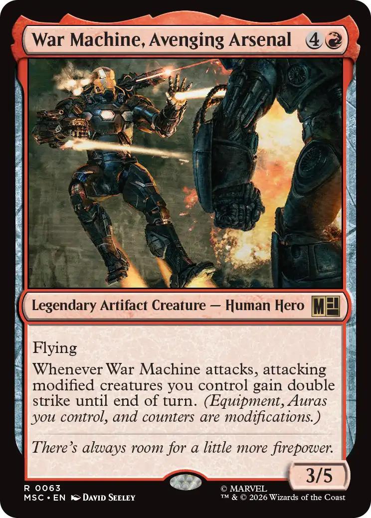 War Machine, Avenging Arsenal [63] [Marvel Super Heroes: Commander] [Non-Foil]
