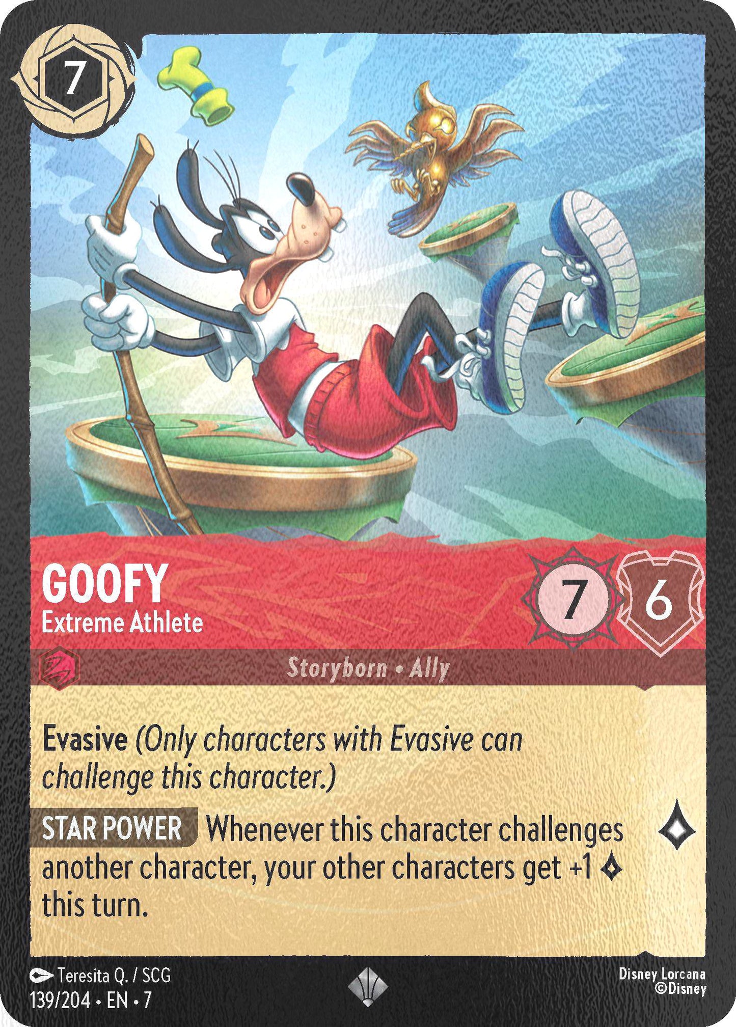 Goofy - Extreme Athlete - 139/204 [Archazia's Island] [Cold Foil]