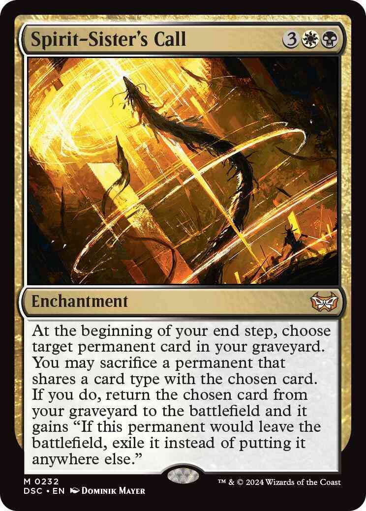 Spirit-Sister's Call [232] [Duskmourn: House of Horror: Commander] [Non-Foil]