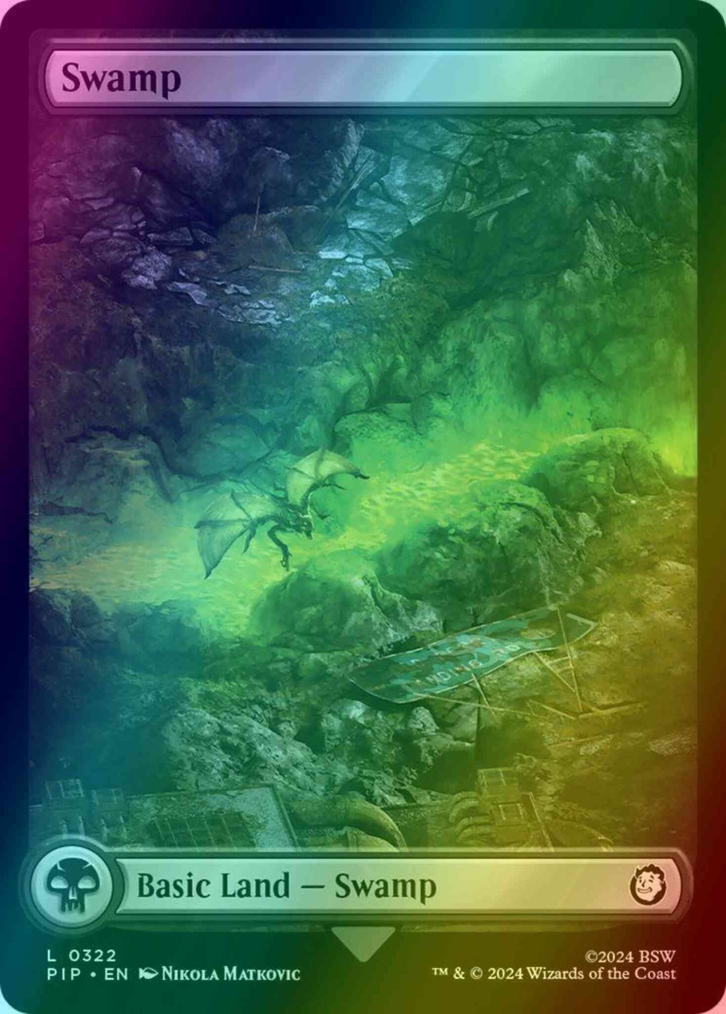 Swamp [322] [Full Art] [Fallout] [Foil]