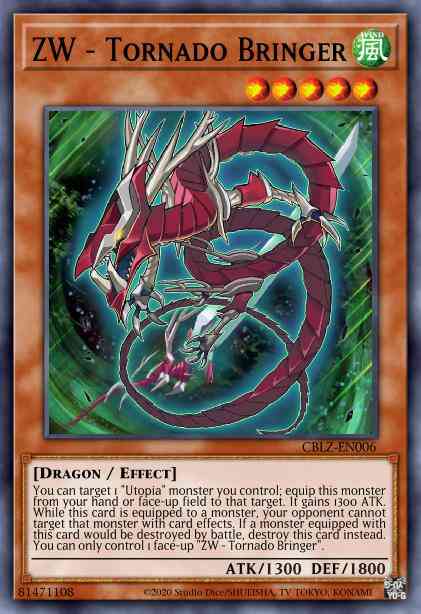 ZW - Tornado Bringer - CBLZ-EN006 - Rare - Unlimited