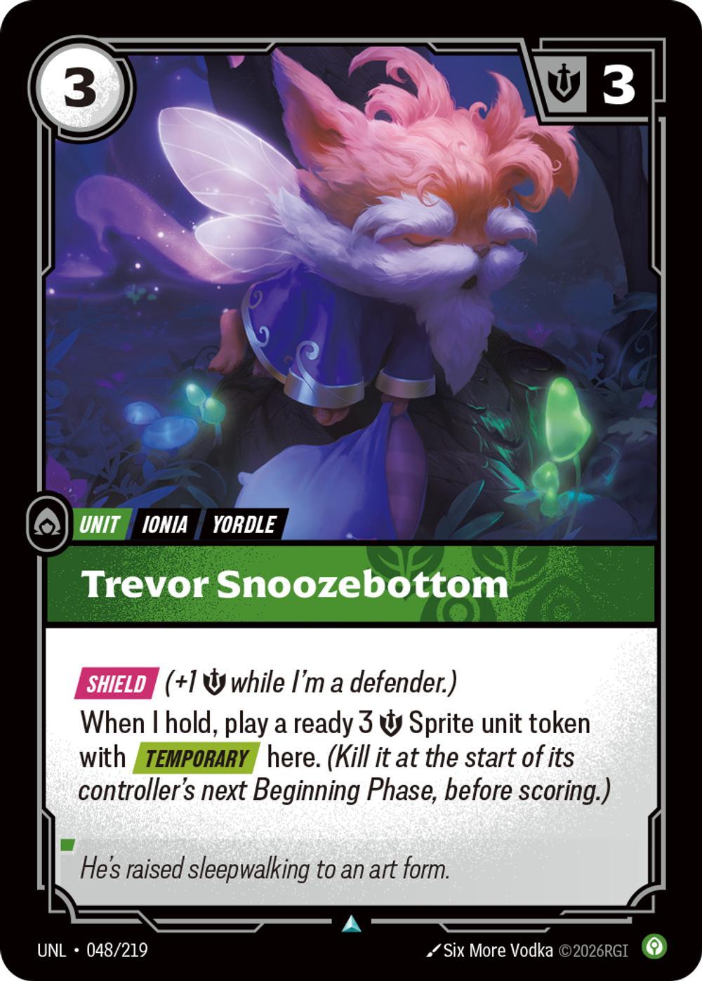 Trevor Snoozebottom - 048/219 [Unleashed] [Non-Foil]