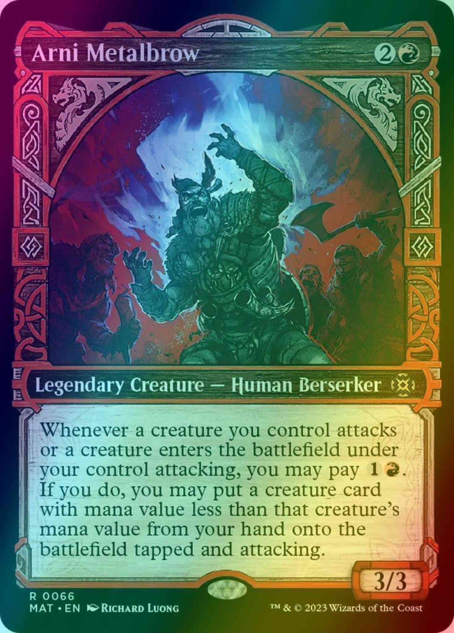 Arni Metalbrow [66] [Planar Showcase] [March of the Machine: The Aftermath] [Foil]