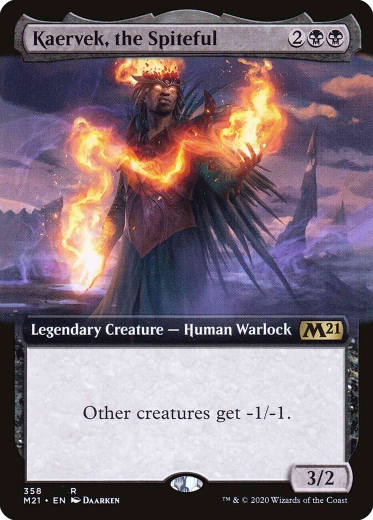 Kaervek, the Spiteful [358] [Extended Art] [Core Set 2021] [Non-Foil]