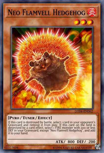 Neo Flamvell Hedgehog - DT04-EN062 - Duel Terminal Rare Parallel Rare - Duel Terminal