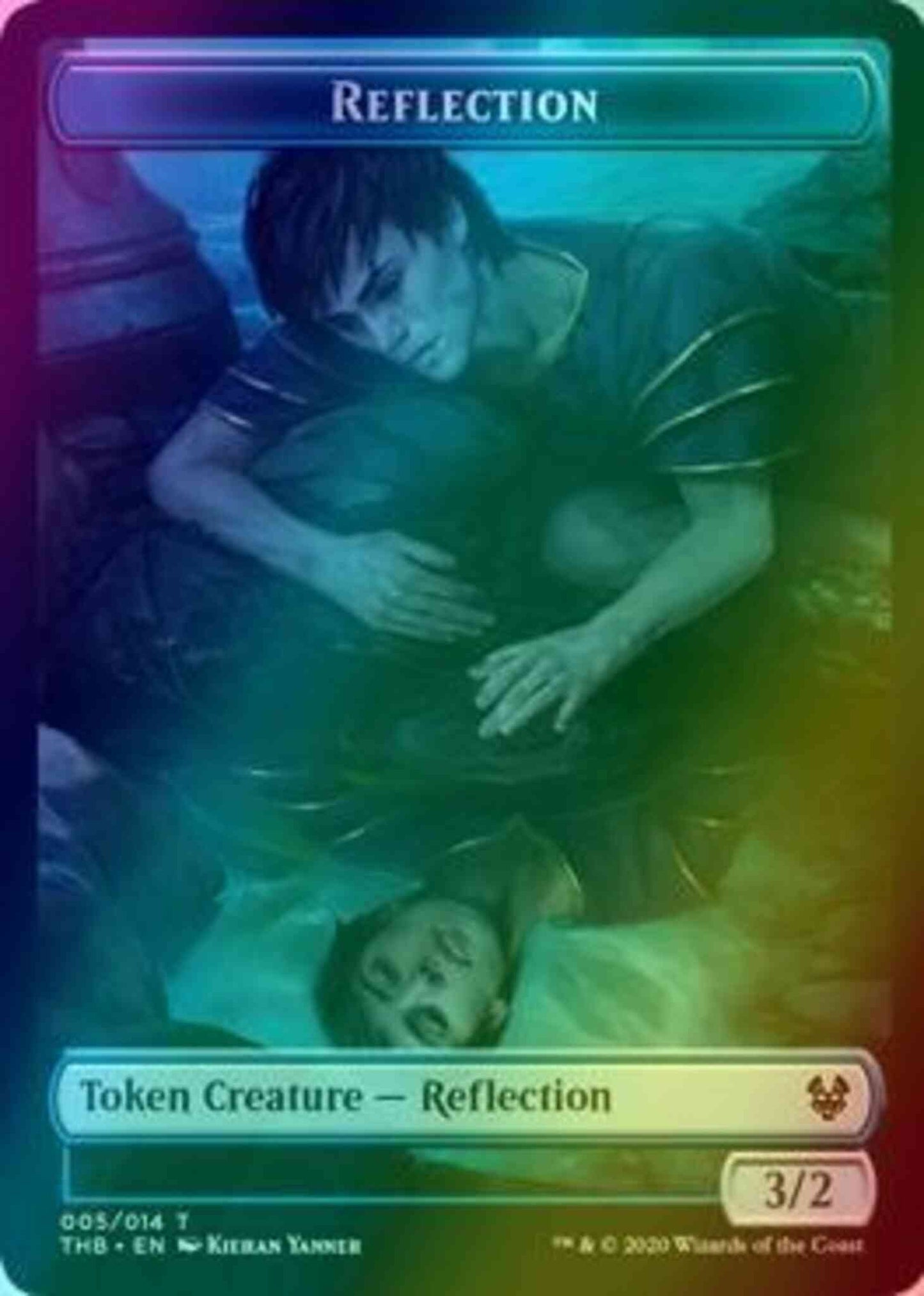Reflection Token (05) // Satyr Token (09) [Theros Beyond Death Tokens] [Foil]