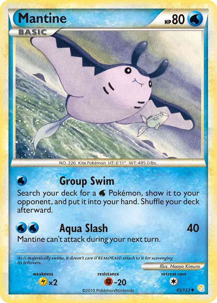 Mantine - 45/123 - Uncommon [hgss1-45] [Reverse Holo]