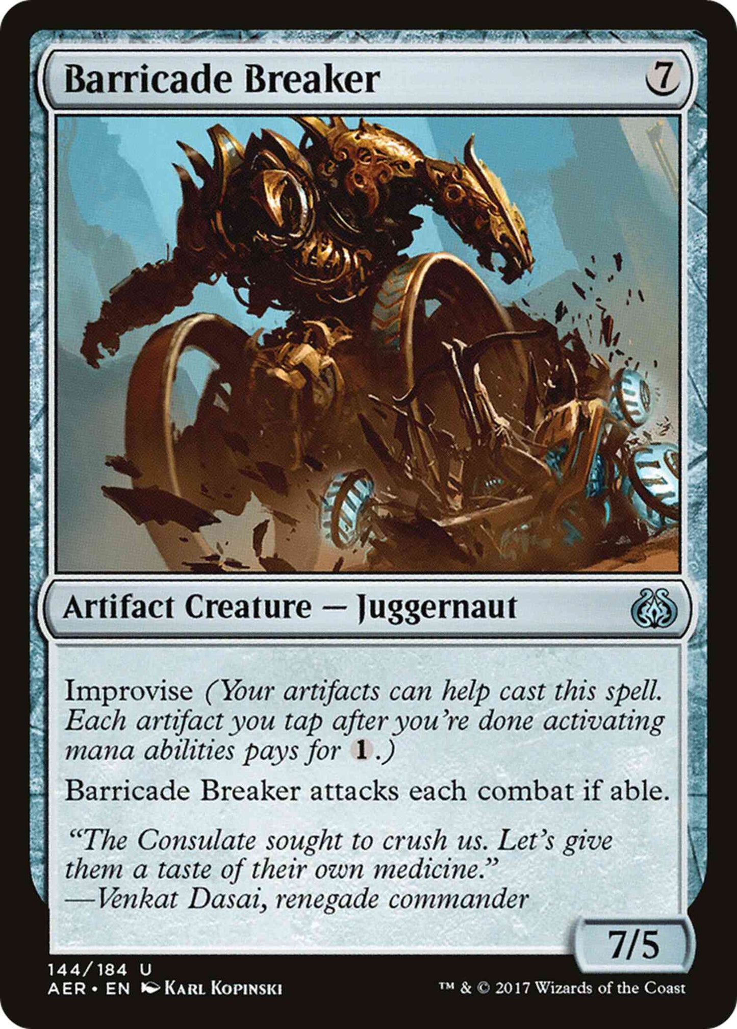 Barricade Breaker [144] [Aether Revolt] [Non-Foil]