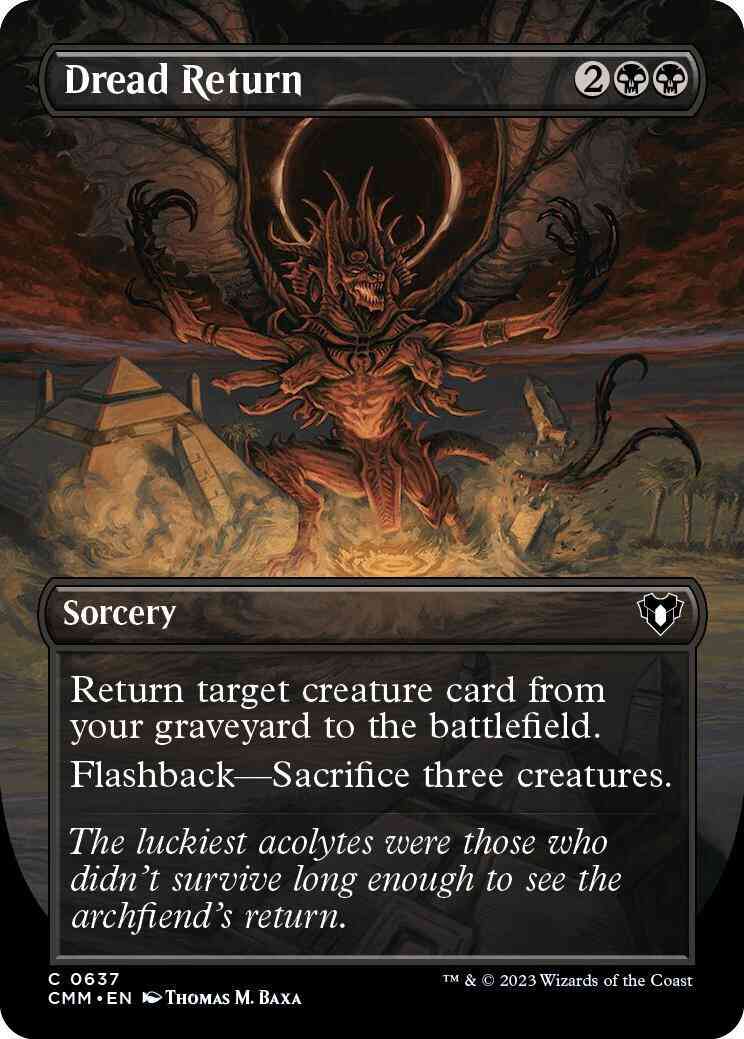 Dread Return [637] [Borderless] [Commander Masters] [Non-Foil]