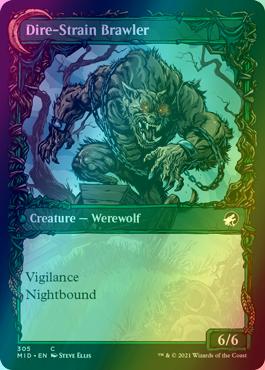 Tireless Hauler // Dire-Strain Brawler [305] [Equinox Showcase] [Innistrad: Midnight Hunt] [Foil]