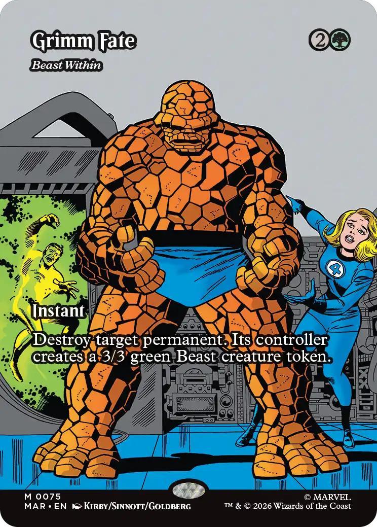 Grimm Fate - Beast Within [75] [Borderless] [Source Material] [Marvel Universe] [Non-Foil]