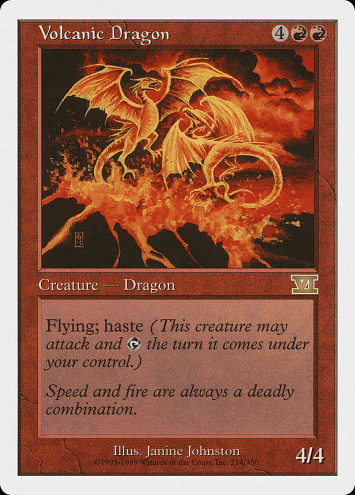 Volcanic Dragon [214] [Classic Sixth Edition] [Non-Foil]
