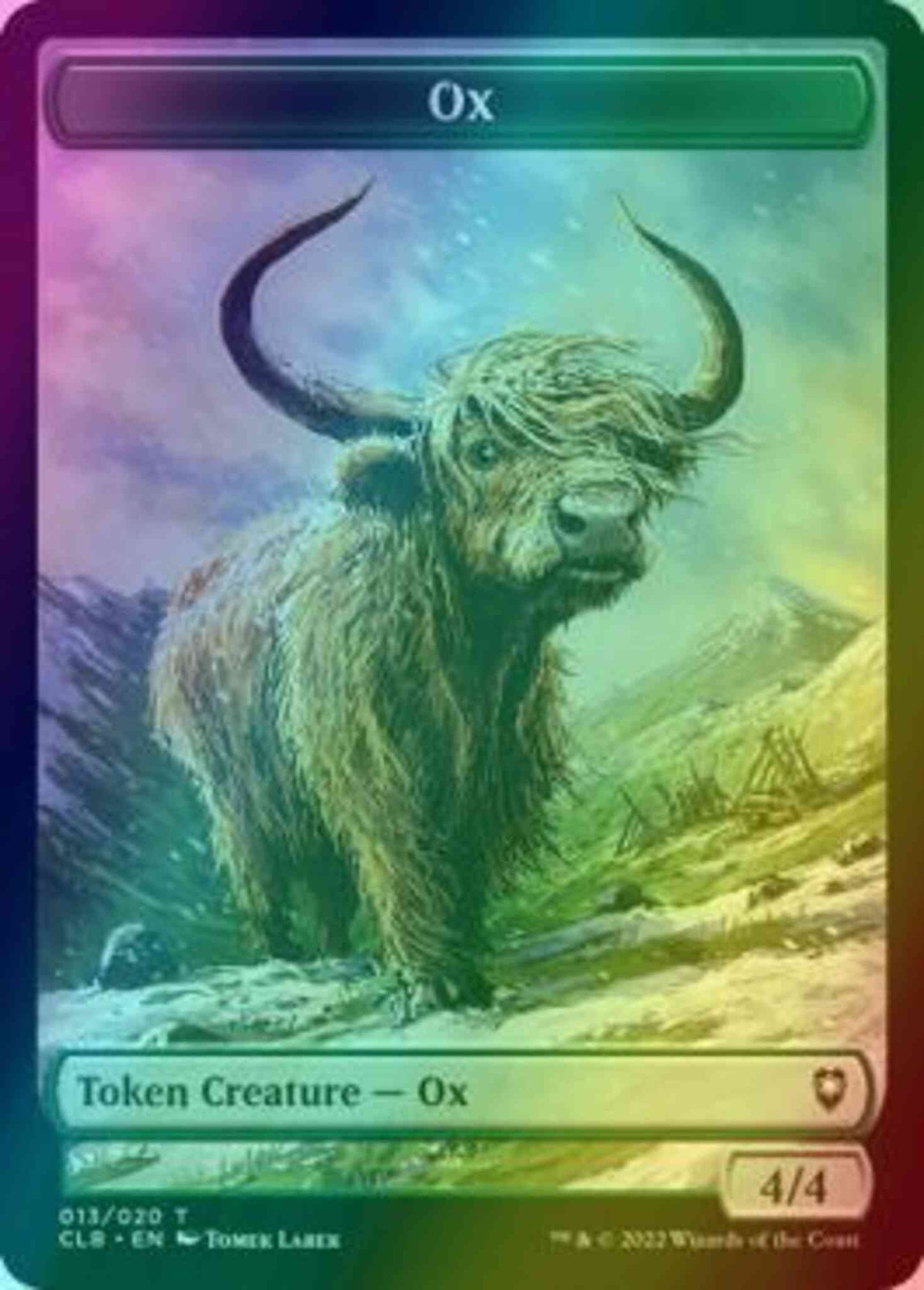 Ox Token (13) // Treasure Token (17) [Commander Legends: Battle for Baldur's Gate: Tokens] [Foil]