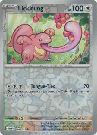 Lickitung - 108/165 - Common [sv035-108] [Reverse Holo]