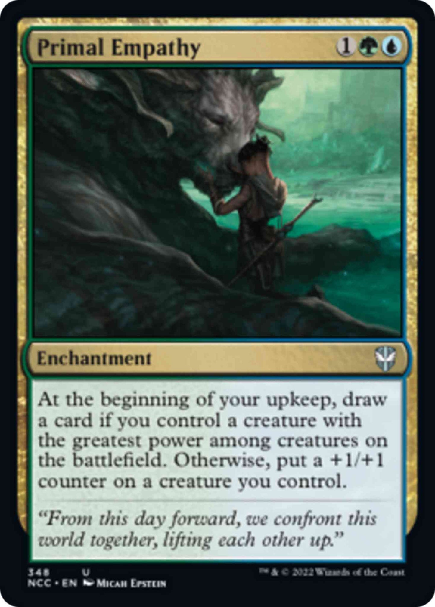 Primal Empathy [348] [Streets of New Capenna: Commander] [Non-Foil]