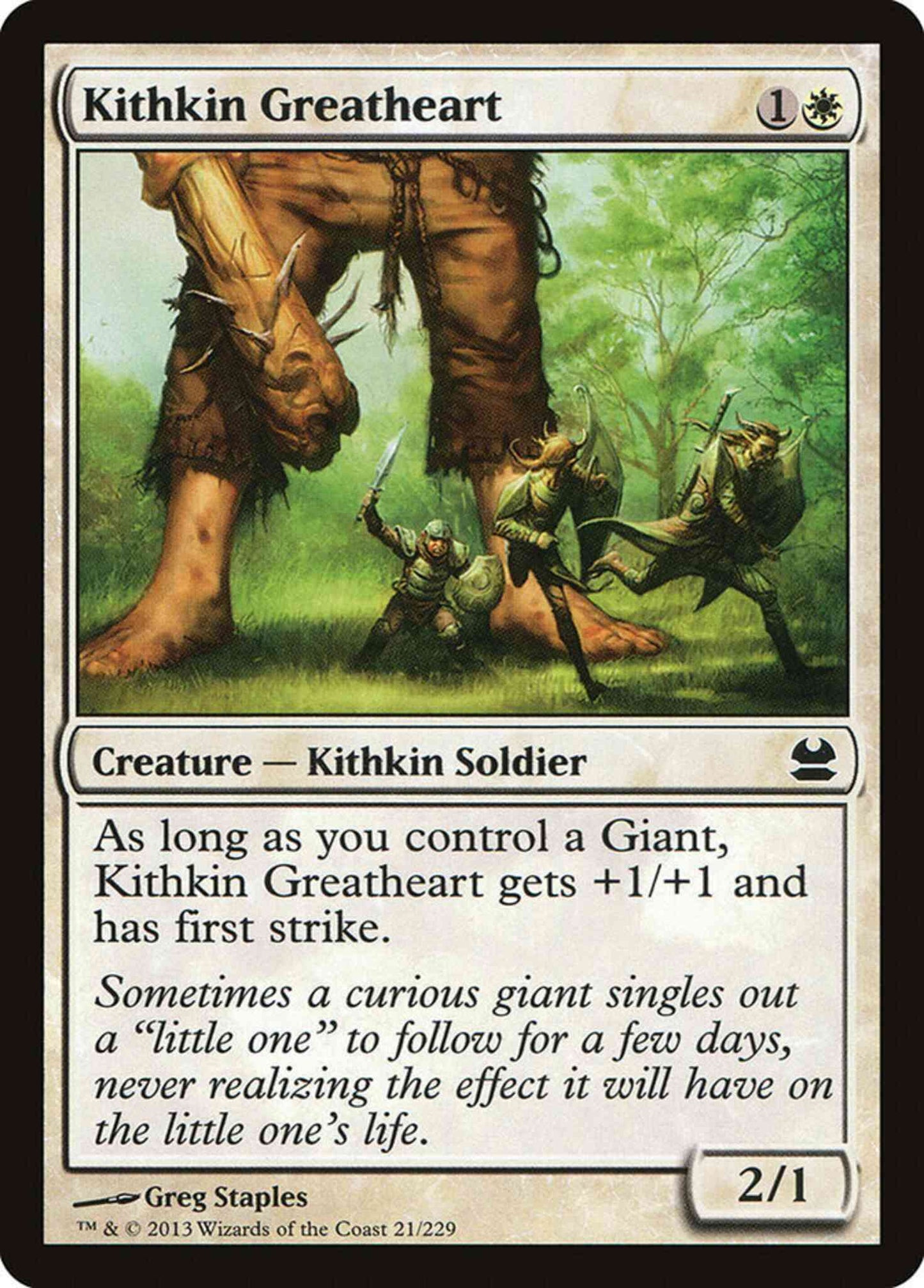 Kithkin Greatheart [21] [Modern Masters] [Non-Foil]