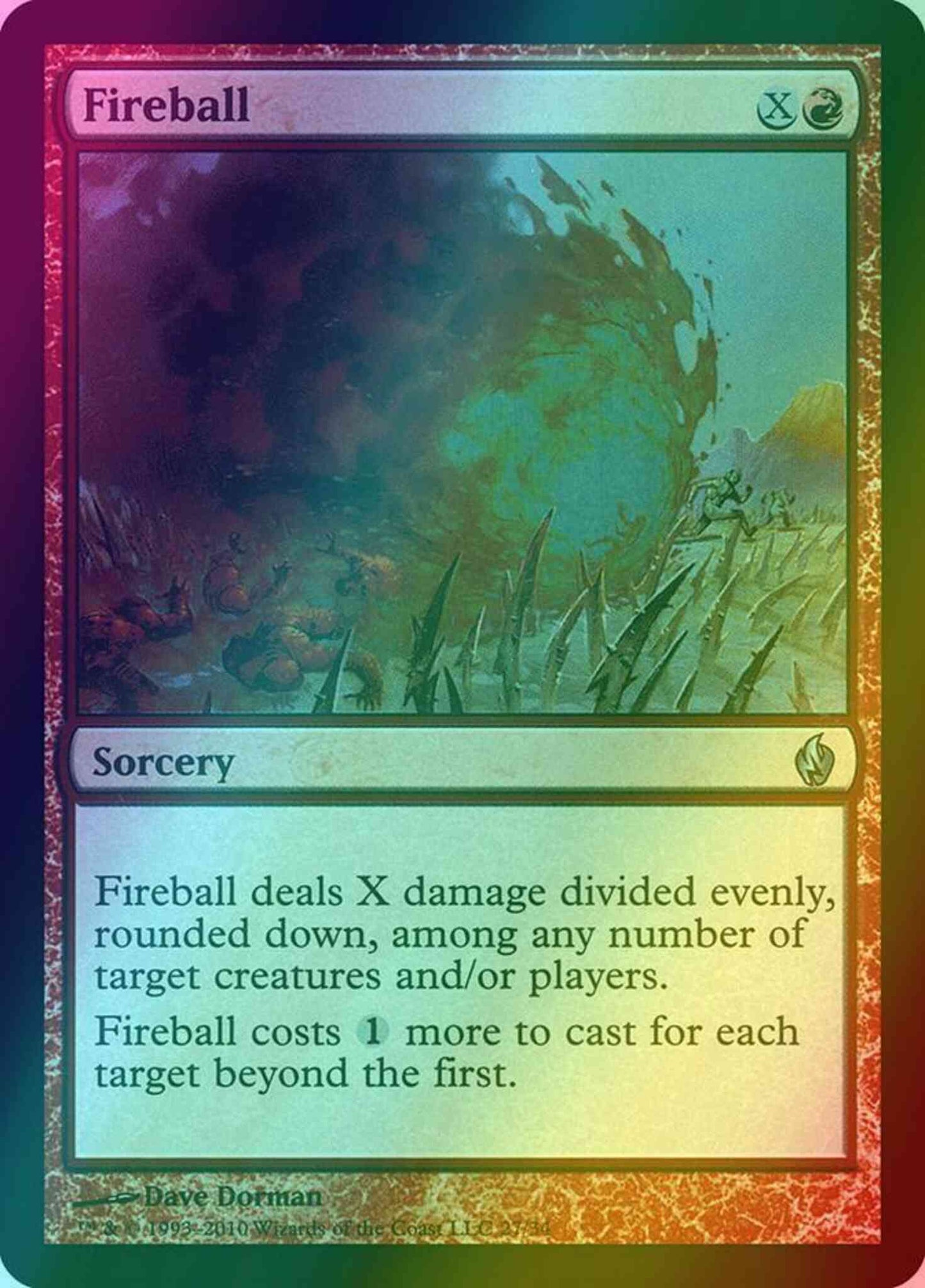 Fireball [27] [Premium Deck Series: Fire and Lightning] [Foil]