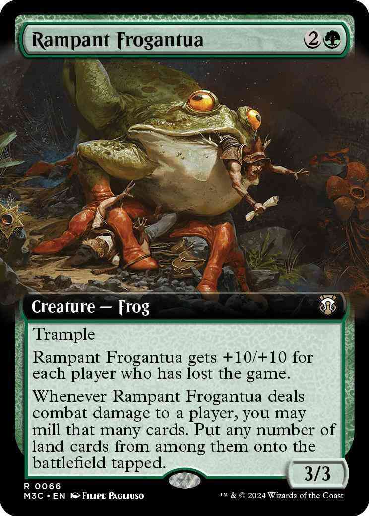 Rampant Frogantua [66] [Extended Art] [Modern Horizons 3: Commander] [Non-Foil]