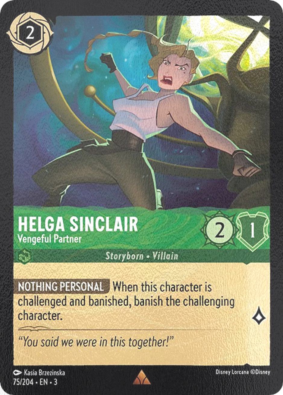 Helga Sinclair - Vengeful Partner - 75/204 [Into the Inklands] [Cold Foil]