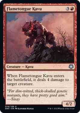 Flametongue Kavu [78] [Game Night: Free-for-All] [Non-Foil]