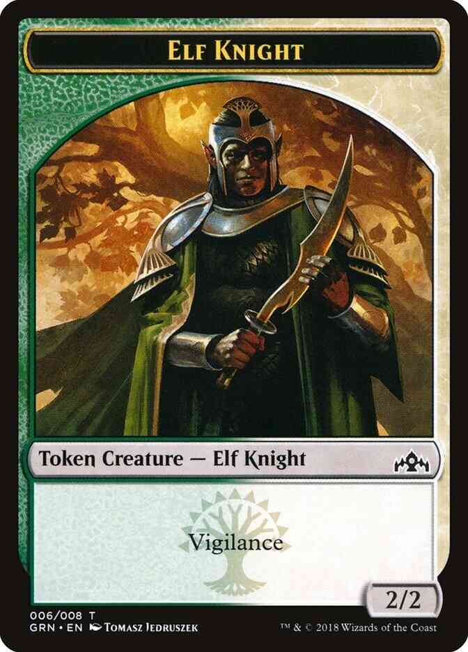 Elf Knight Token [06] [Guilds of Ravnica Tokens] [Non-Foil]